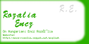 rozalia encz business card